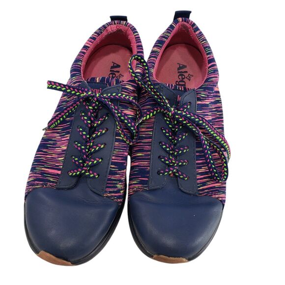 Alegria Traq Womans Blue and Pink Sneakers, Size 39 - Picture 1 of 11